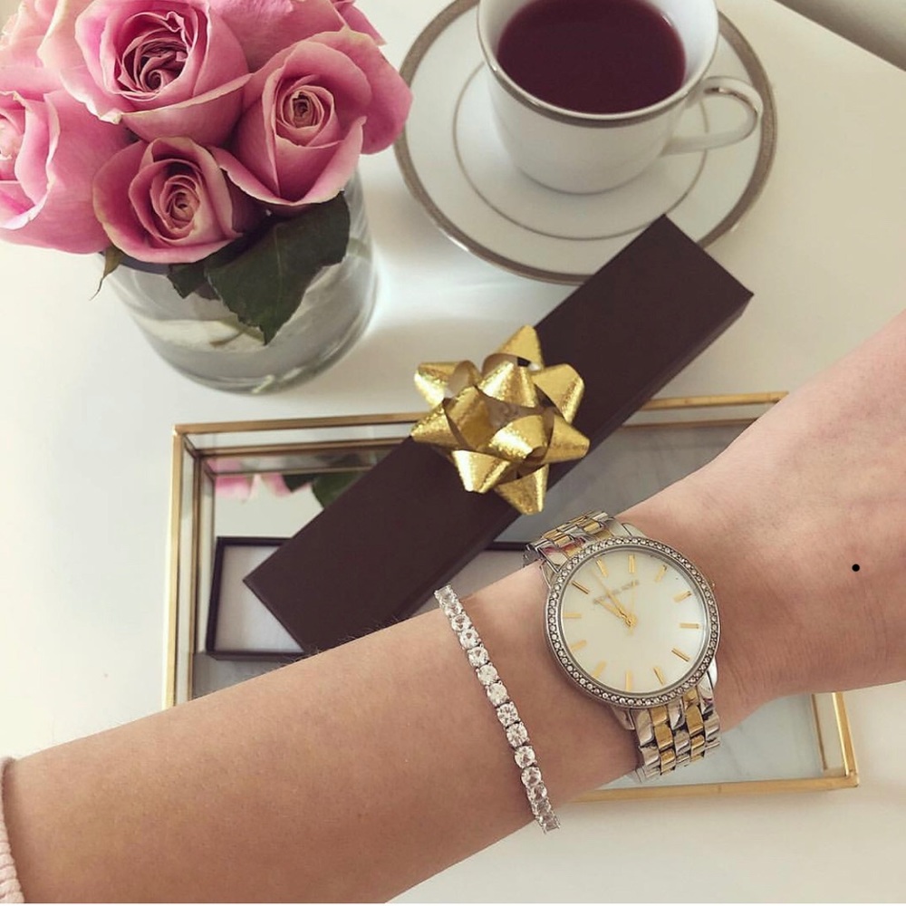 12-carat Diamond White Sapphire Tennis Bracelet